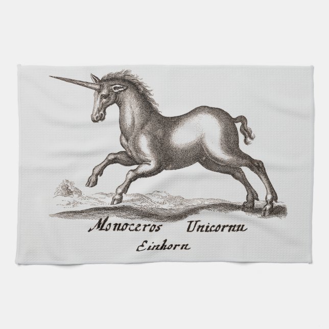Unicorn Classic Running Magic Woodland Creature Kökshandduk (Horisontell)