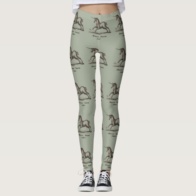 Unicorn Classic Running Magic Woodland Creature Leggings (Framsida)