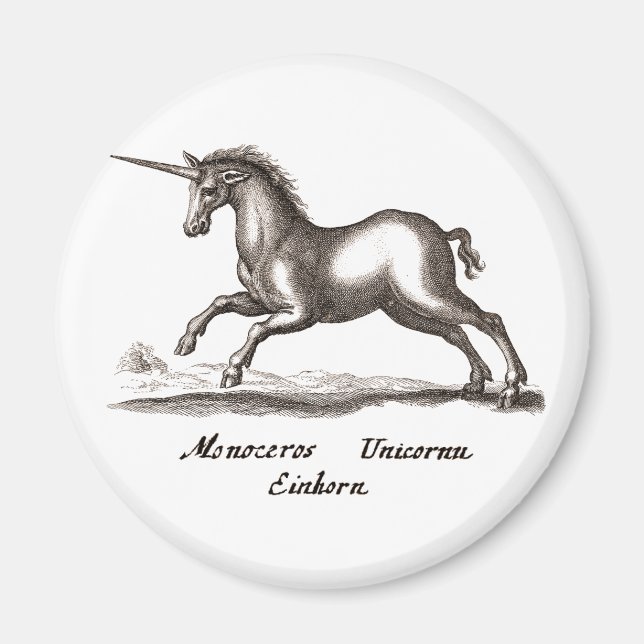Unicorn Classic Running Magic Woodland Creature Magnet (Framsidan)