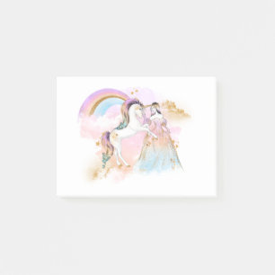 Unicorn Clipart Rainbow Fairytale Post-it Block