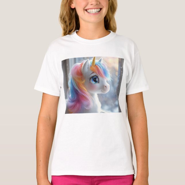 Unicorn Close T Shirt (Framsida)