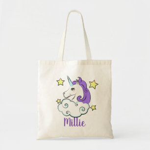 Unicorn Clouds Design Tote Bag Tygkasse