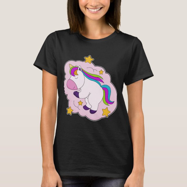 Unicorn Clouds T Shirt (Framsida)