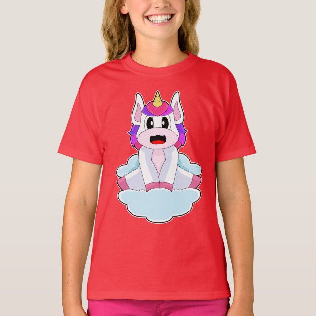Unicorn Clouds T Shirt (Framsida)