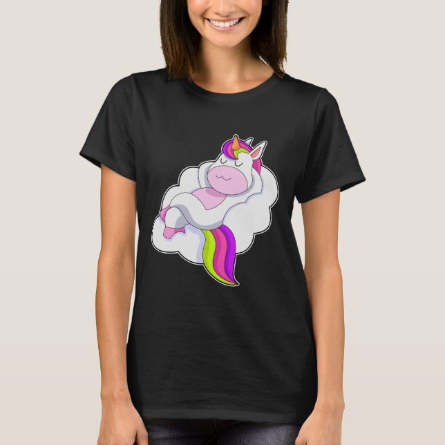 Unicorn Clouds T Shirt (Framsida)