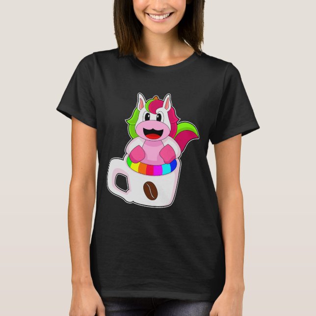Unicorn Coffee Coffee mugg T Shirt (Framsida)