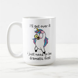 Unicorn Coffee Mugg - Whimsical Drama Queen Gift M
