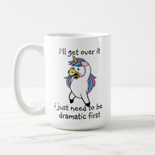 Unicorn Coffee Mugg - Whimsical Drama Queen Gift M
