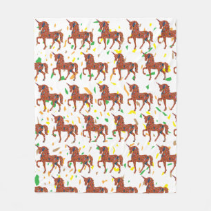 Unicorn Confetti Art Fleecefilt