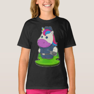 Unicorn Cop Police T Shirt