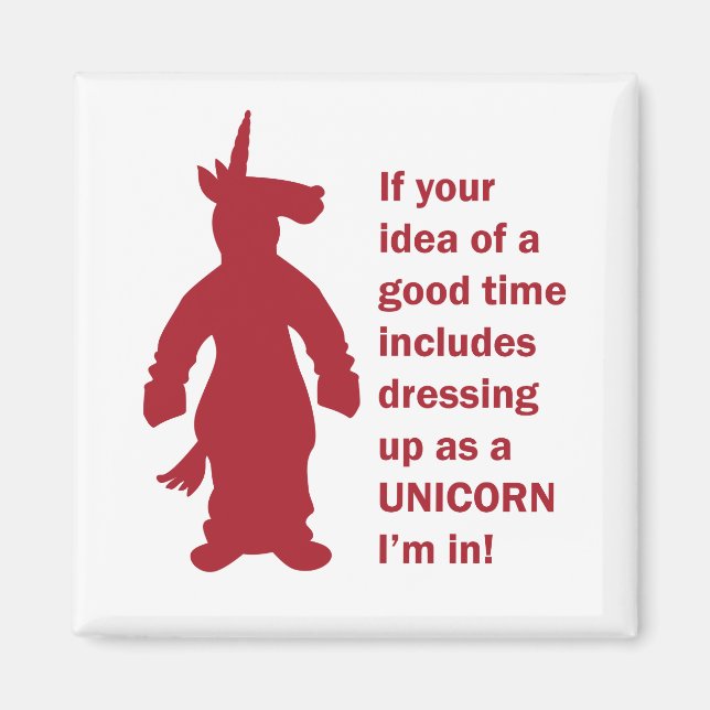 Unicorn Costume Magnet (Framsidan)