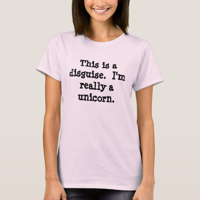 Unicorn Costume Tee Shirt (Framsida)