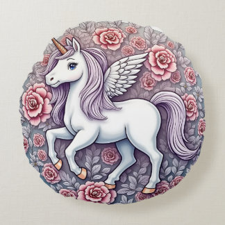 Unicorn cushion rund kudde