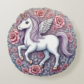 Unicorn cushion rund kudde