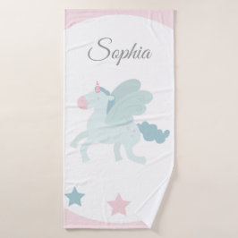 Unicorn Custom Name Cute Pink Blue 