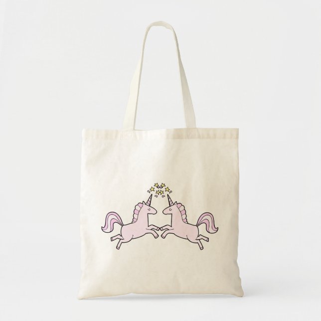 Unicorn Cute Baby Design Tote bags Tygkasse (Framsidan)