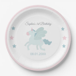 Unicorn Cute Pink Blue Thank You Birthday 