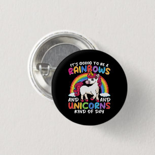 Unicorn Cute Whimsical Funny Rainbows and Unicorns Knapp