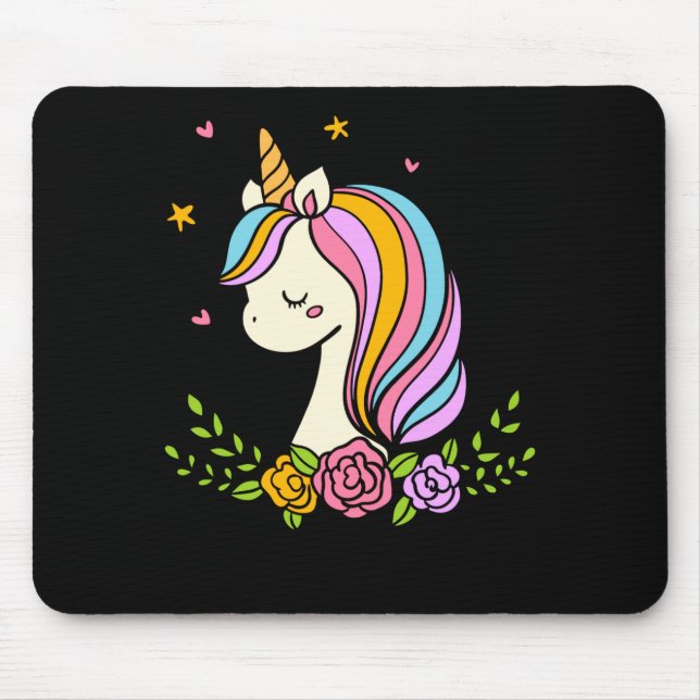 Unicorn Cute Whimsical Girly D Name  Musmatta (Framsidan)