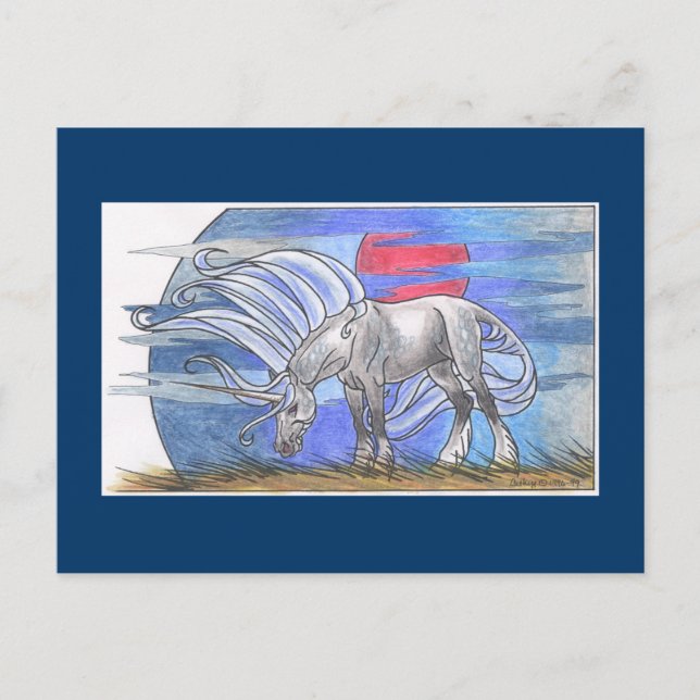 Unicorn Cycle ©1999 Vykort (Framsida)