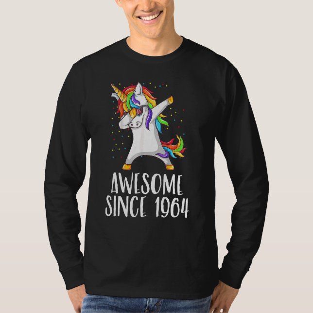Unicorn Dab Fantastisk sedan 1964 T Shirt (Framsida)