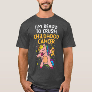 Unicorn Dab Redo to Crush Childnature Cancer Aware T Shirt