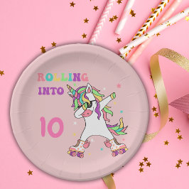 Unicorn Dabbing Roller Skating Birthday