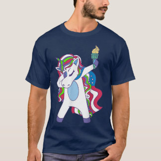 Unicorn Dabbing USA Patriotin Womens Unicorn T Shirt