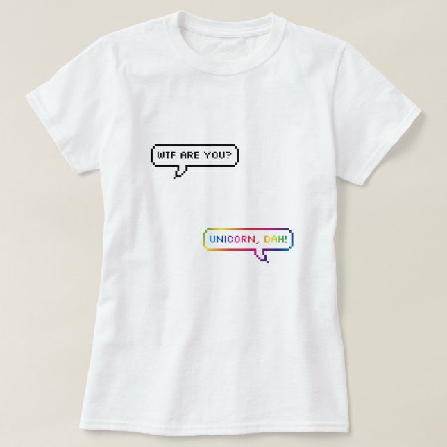 Unicorn, Dah! T-shirt (Design framsida)
