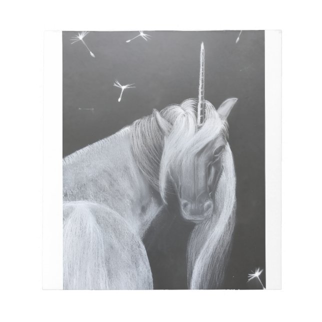 Unicorn & Dandelion notepad Anteckningsblock (Framsida)