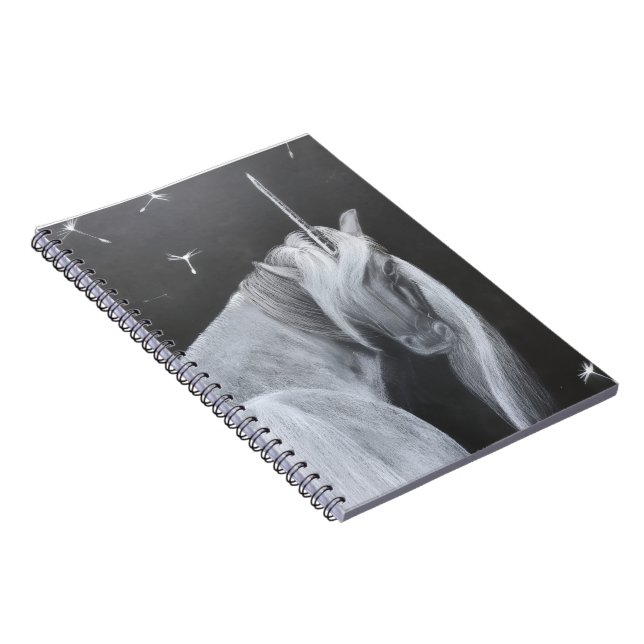 Unicorn & Dandelion spiral photo notebook Anteckningsbok (Högra Sidan)