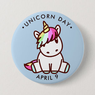 Unicorn Day, gullig kawaii-encorn Knapp