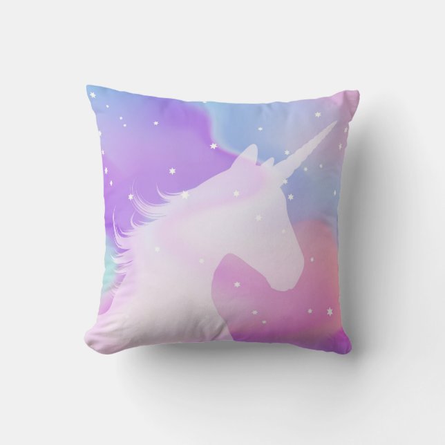 Unicorn - dekorativ kudde 16x16 (Framsida)