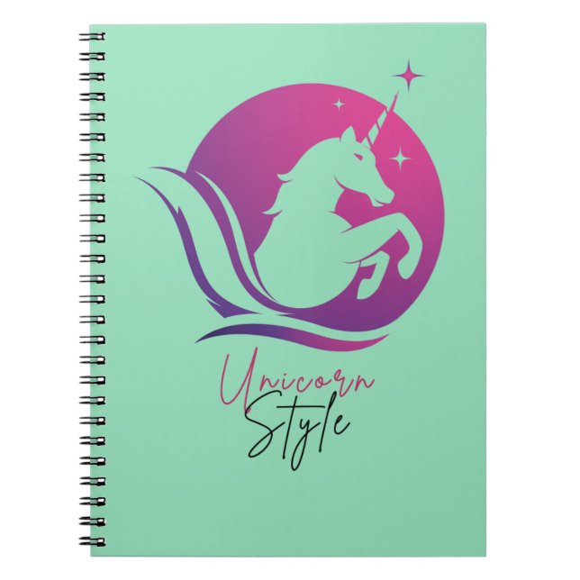 Unicorn-design, bärbar dator anteckningsbok (Framsidan)
