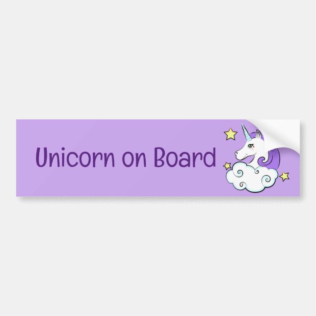 Unicorn-design Bildekal (Framsidan)