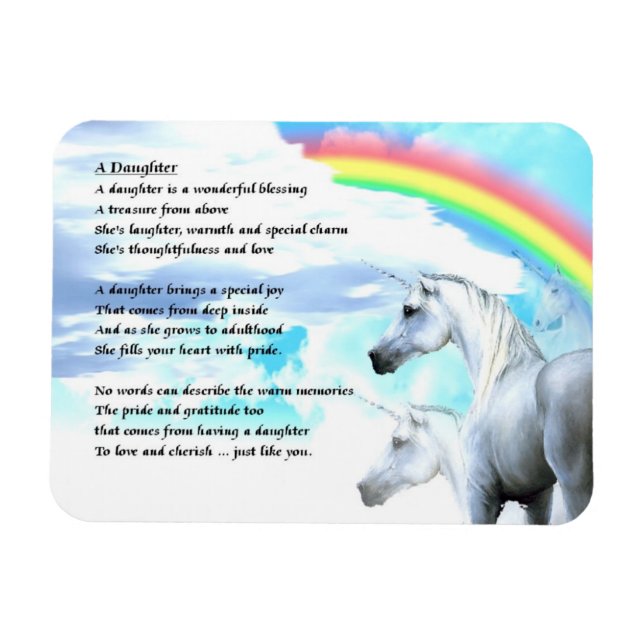 Unicorn Design - Dikt Magnet (Horisontell)