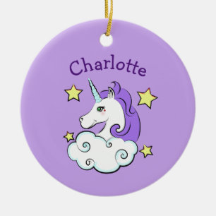 Unicorn-design Julgransprydnad Keramik