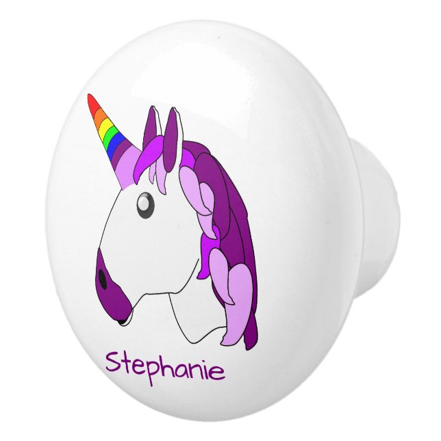 Unicorn Design Personalised Knopp (Höger)