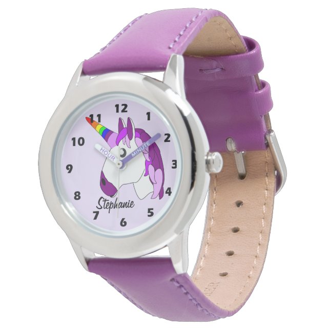 Unicorn Design Personlig Armbandsur (Vinklad)