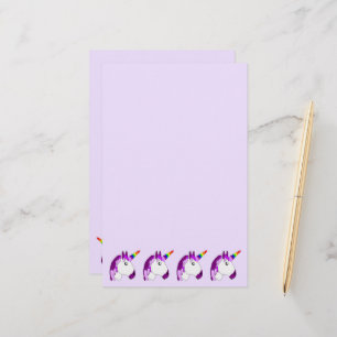 Unicorn Design Personlig Brevpapper