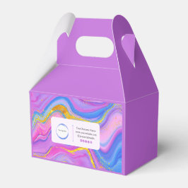 Unicorn Design Rosa Blå Lila Småföretag  Presentaskar