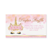 Unicorn Diaper Raffle Biljett