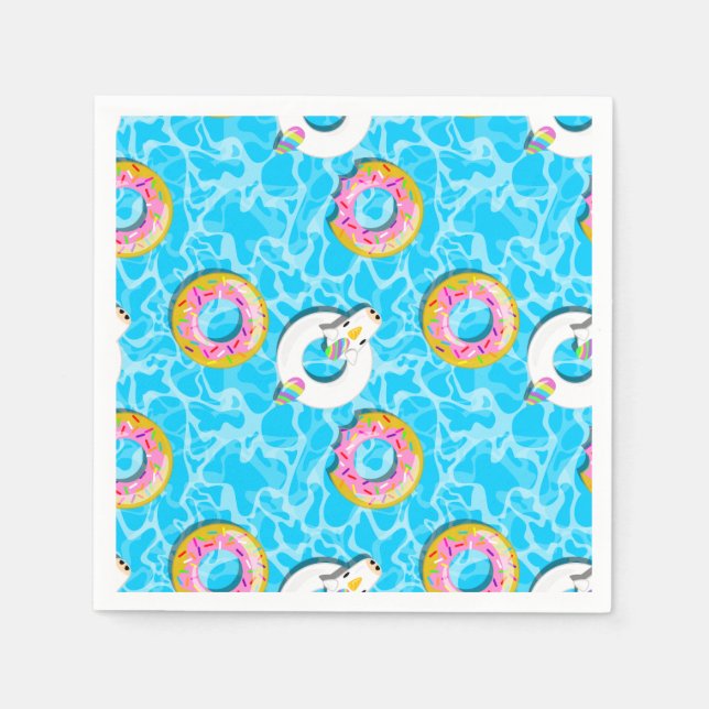 Unicorn & Donut Floghts Pappersservett (Framsidan)