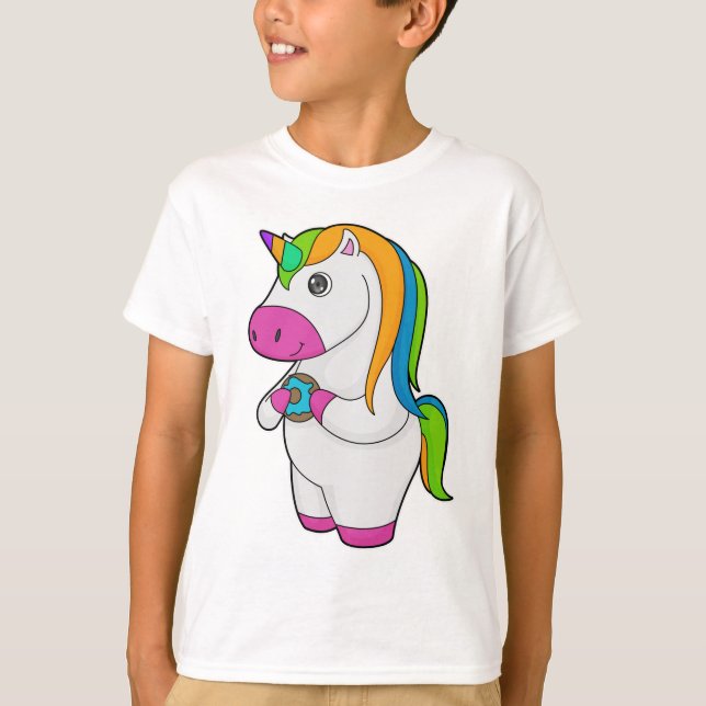 Unicorn Donut T Shirt (Framsida)