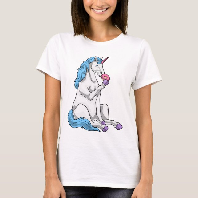 Unicorn Donut T Shirt (Framsida)