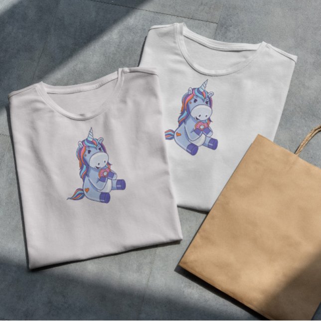 Unicorn Donut T Shirt (Skapare uppladdad)