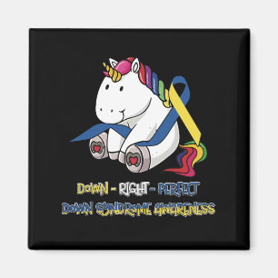 Unicorn Down Höger Perfec Down Syndrome Awareness Magnet