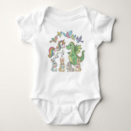 Unicorn Dragon Baby Animal Bodysuit T Shirt