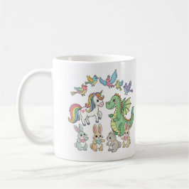 Unicorn & Dragon Kids Mug Kaffemugg