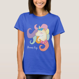 Unicorn Dream Big elegant roligt T Shirt